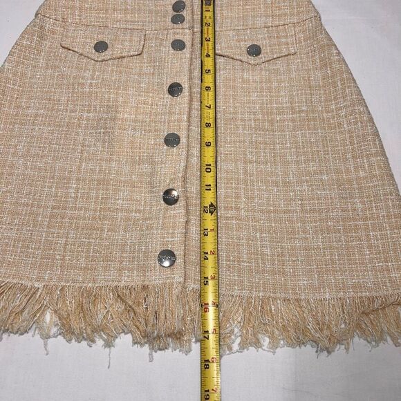 Rodebjer Canvas Thando Fringe Mini Skirt New Size Small - Picture 10 of 10